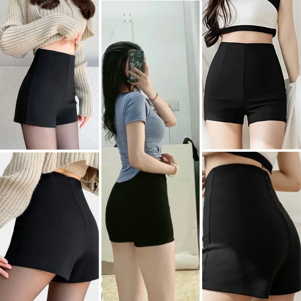 Quần Đùi Nữ IDOL Khóa Lệ Hách Chân Dài Tôn Dáng Chất Umi Hàn Co Giãn ( 45 - 70kg ) Quần Short Nữ Ôm Eo Mềm Thoáng Mát Giá Xưởng Rẻ