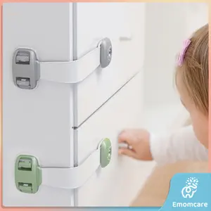 Kunci Kulkas Pengaman Anak Baby Safety Lock Refrigerator / Double Button Safety Lock Refrigerator locker Baby Protect / Pengaman Laci Lemari Kulka Child
