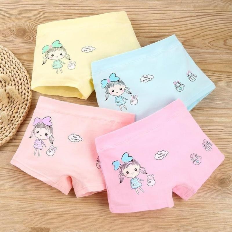  Quần chip đùi bé gái size 10-35kg quần đùi quần nỉ cho bé gái chất thun coton mềm mát co giãn tốt  sale lẻ size bộ bé gái 