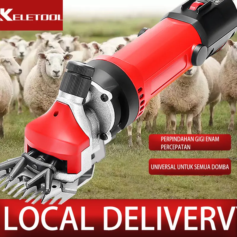 3500W Alat cukur pencukur bulu domba kambing listrik Alat potong rambut kambing Mesin pisau cukur bulu clipper domba Pemangkas bulu domba listrik Gunting rambut kambing Pencukur bulu domba Rambut kambing Elektrik Cukuran Professional 0