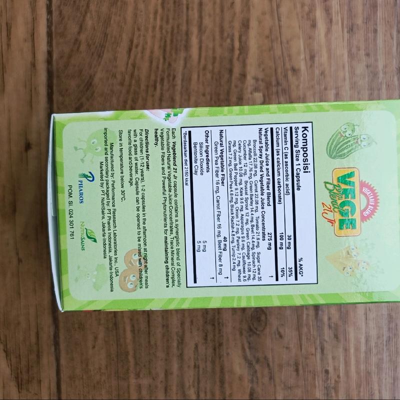 Vegeblend 21 Junior 30 kapsul atasi anak susah makan dan cukupi kebutuhan sayur pada anak 2