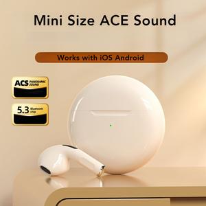 2024 New Bluetooth Earphones 6th Generation True Wireless Headset Noise Cancellation Semi-in Ear Earbuds with Chargeable Case HIFI Lossless Audio Sound for iPhone All Mobile Phones Charging Digital