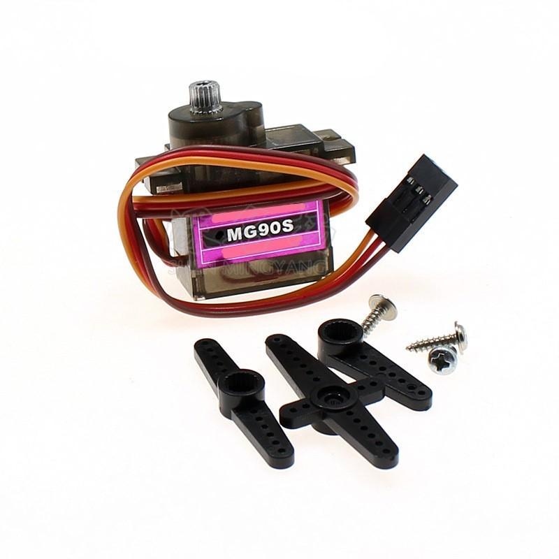 Thiết Bị Lái Servo MG90Sbánh răng kim loại , Động Cơ SG90 bánh răng nhựa…