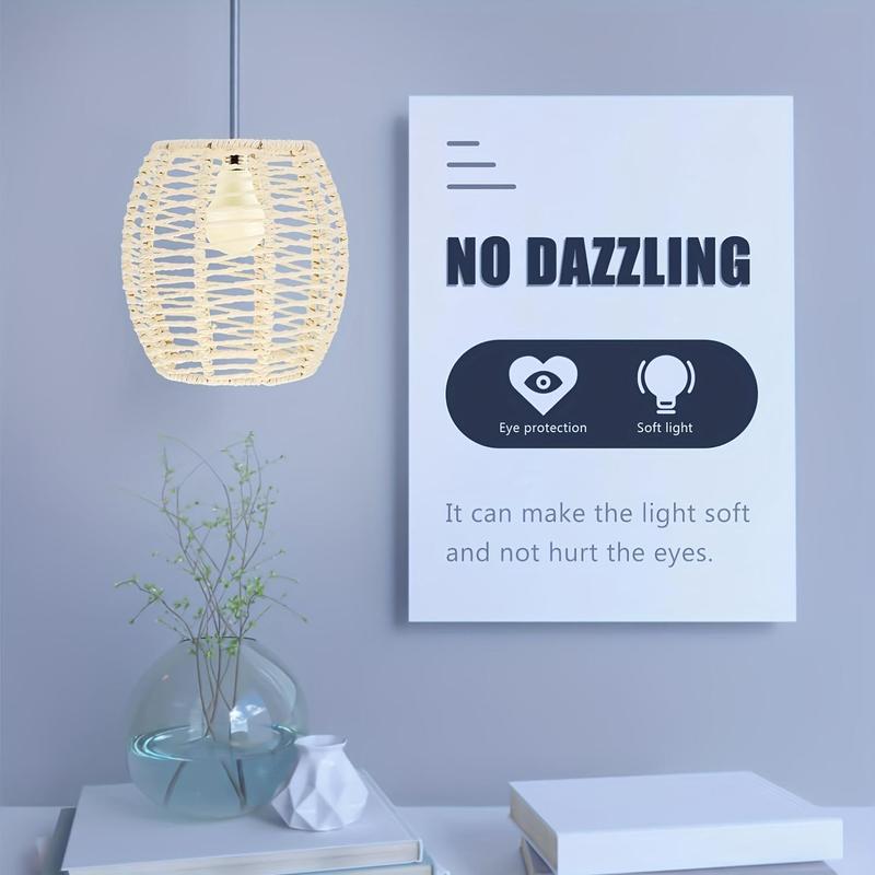 Product Introduction of Rattan Light Shade, E26 Lampshade for Chandeliers, Desk Lamps, Wall Lamps, Vintage Small Light Bulb Cover, Decorative Light Bulb Cover for Home Decor 17