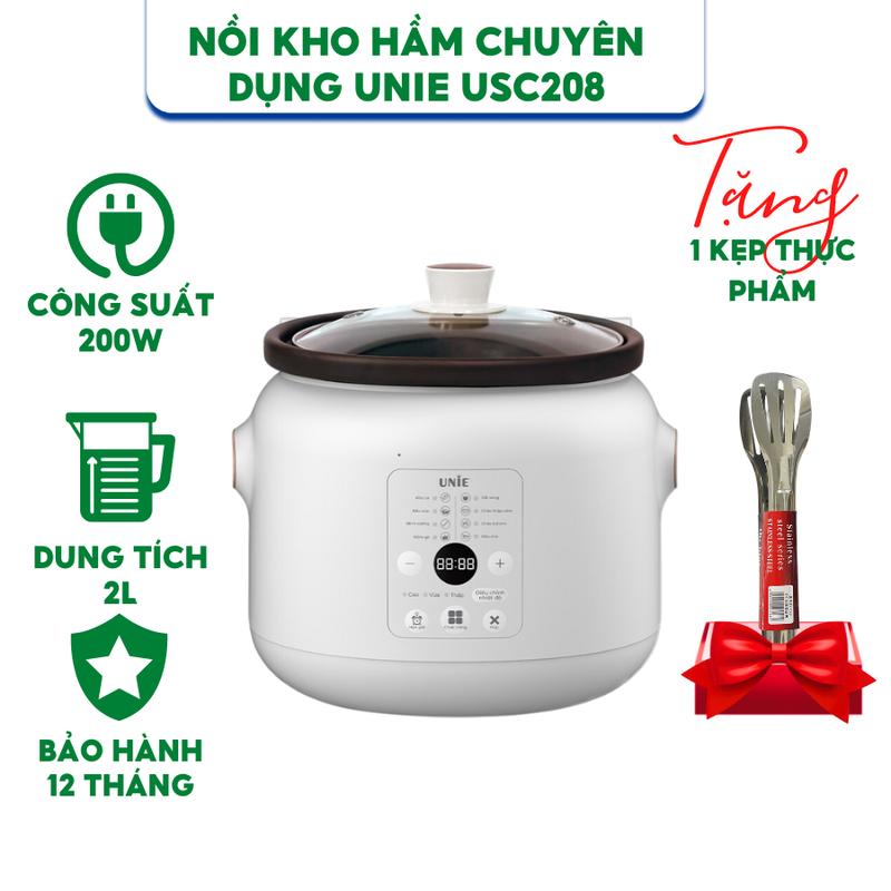 Nồi Nấu Chậm Chuyên Dụng UNIE USC208 - Hàng chính hãng - Bảo hành 12 tháng Nấu Cơm Cooker Nồi Cơm Điện Nấu Ăn