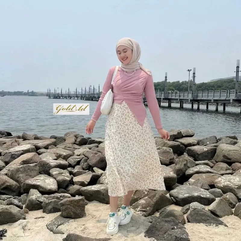 ZIA KNIT TOP || Atasan Knit Wanita Zia | Audrey Top - Korean Style - Lengan Panjang - Cardigan, Basic -Baju Knitwear 7