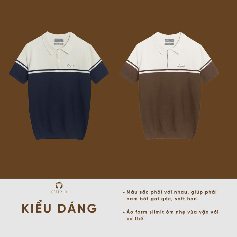 Product Introduction of Áo Polo Nam Thêu CEFFYLO Vải Dệt Kim Thoáng Mát Mềm Mại Sang Trọng Trẻ Trung 3