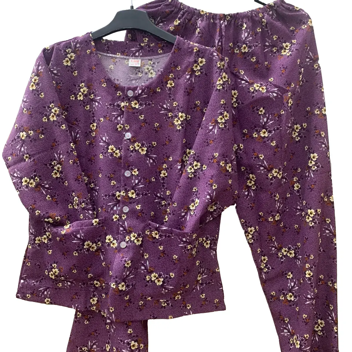 Đồ bộ bà già 2 túi vải siêu quần dài áo Tây dài Top
