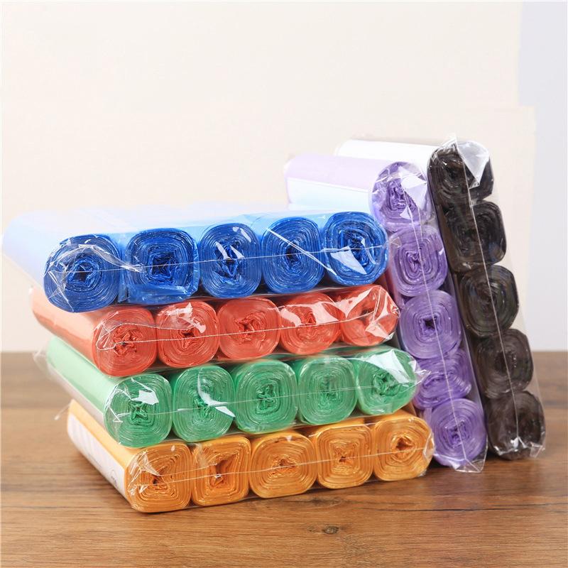 Product Introduction of Túi đựng rác dùng một lần, gia dụng, 5 cuộn, 1 gói, 100 chiếc, để lưu trữ nhà bếp, túi đựng rác, túi chất thải làm sạch, túi nhựa 25