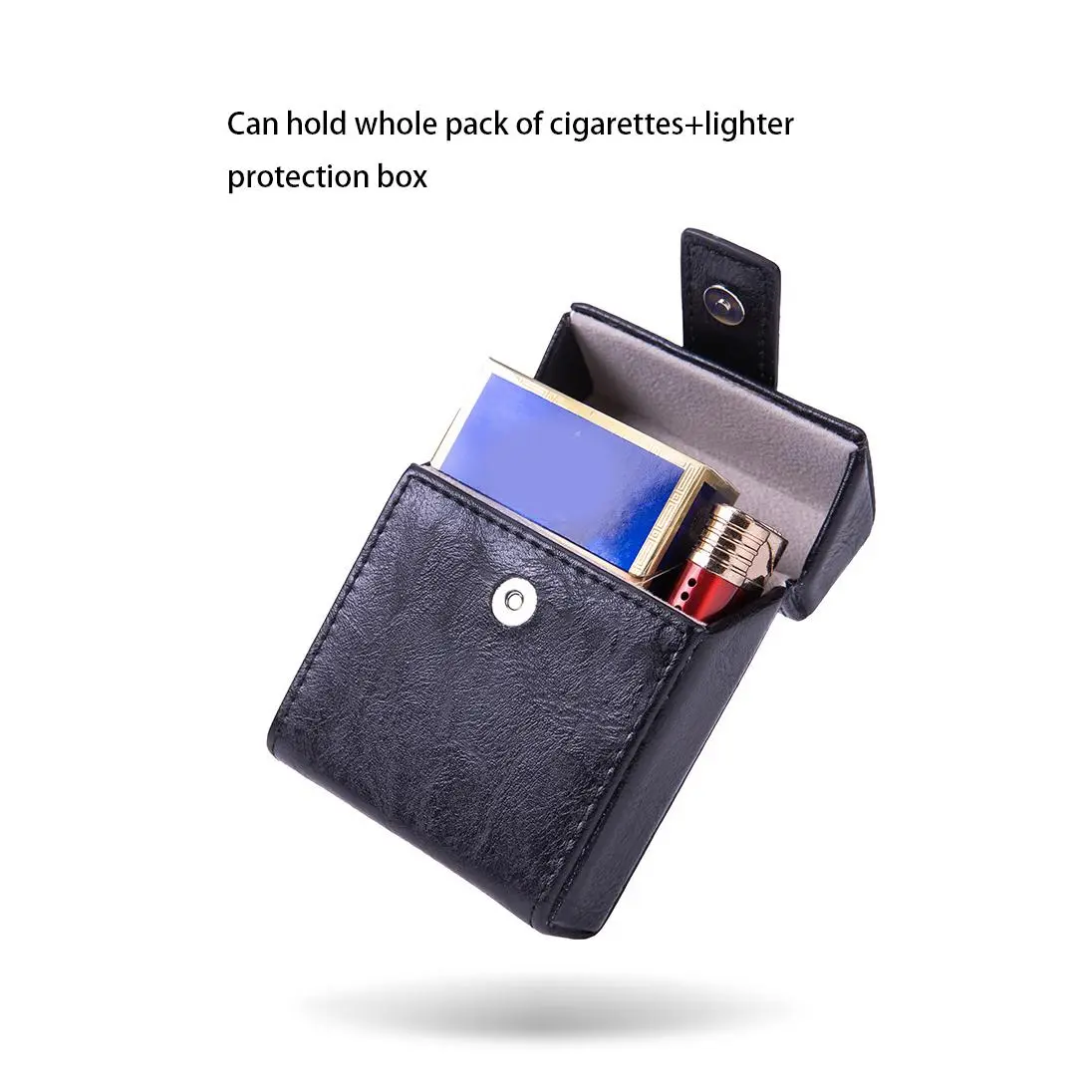Men'S And Women'S Anti Pressure Pu Vintage Cigarette Box Soft Box Hard Box 20 Pack Personalized Portable