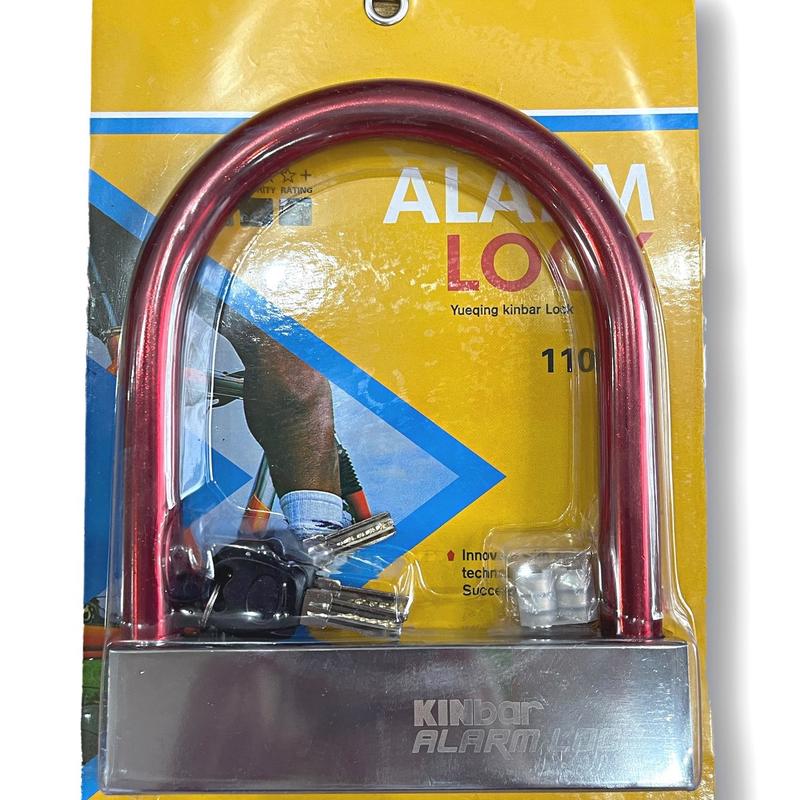 Khoá chữ U chống trộm có còi hú báo động cỡ lớn chất liệu thép hợp kim chống cưa, chống cắt cực an toàn cho xe máy