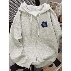 Sudadera con capucha y cremallera para mujer, estilo estampado | Corte holgado y suave, lavable a máquina, apta para todas las estaciones, deportiva y elegante, confección resistente.