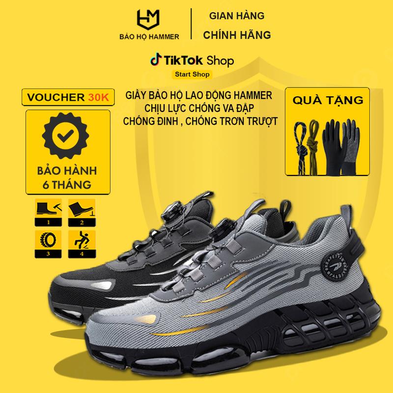 Giày Bảo Hộ Lao Động Safeti - 2 MÀU XÁM ĐEN Vặn Dây Tiện Lợi Thiết Kế Thông Minh Mũi Thép Đế Giày Chống Đinh Cách Điện Chống Trơn Trượt An Toàn Bảo Hộ Siêu Bền Thời Trang