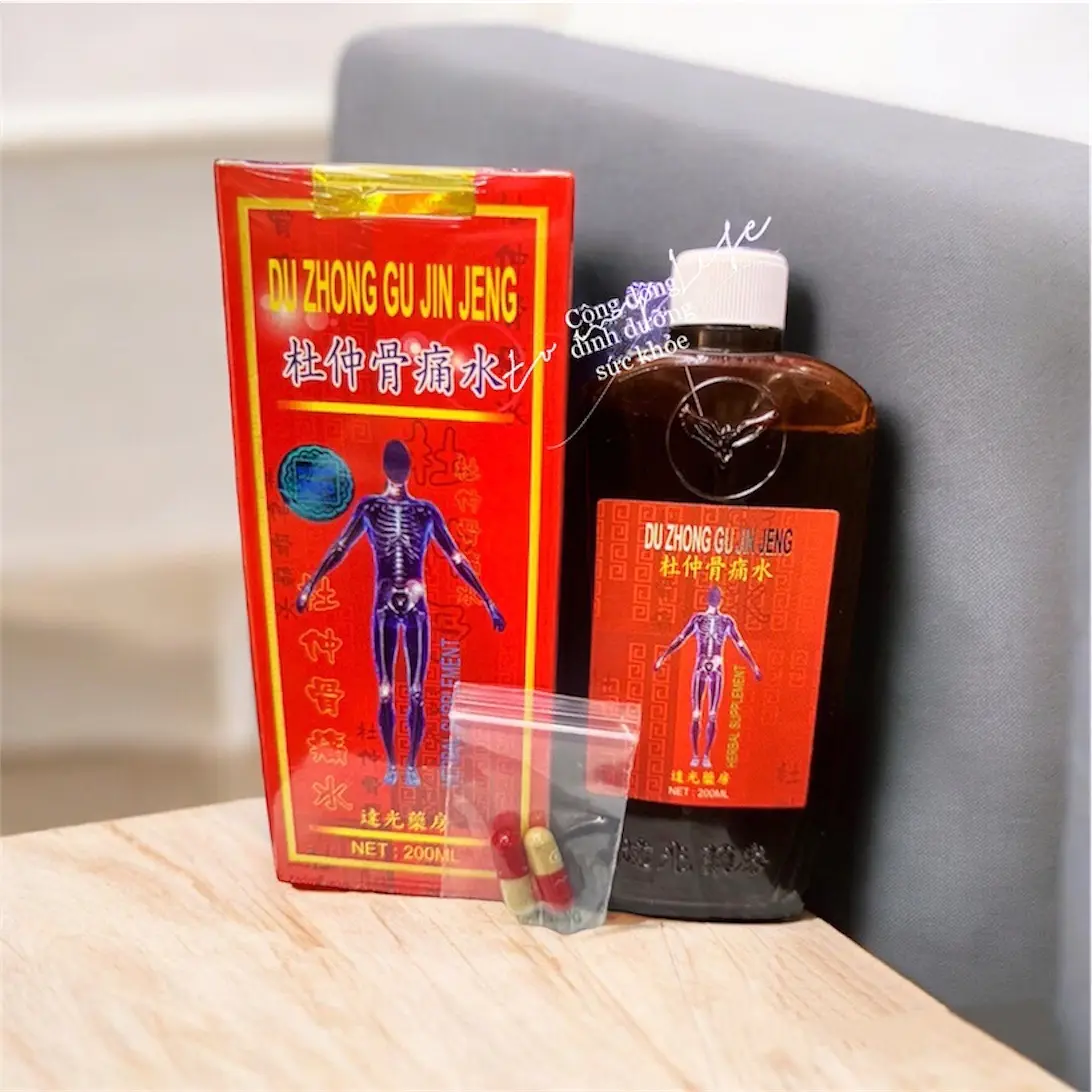 Đỗ Trọng nhức khớp Thủy - Hỗ trợ xương khớp chai đỏ 200ML