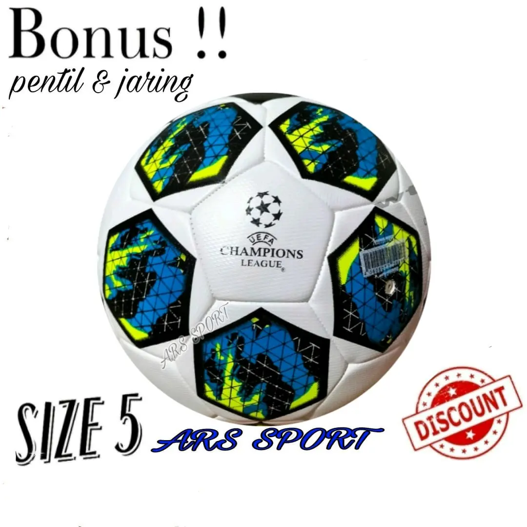 BOLA SEPAK  UCL UEFA CHAMPION LEAGUE SIZE 5 KUALITAS ORIGINAL 100% REALPICT Ball