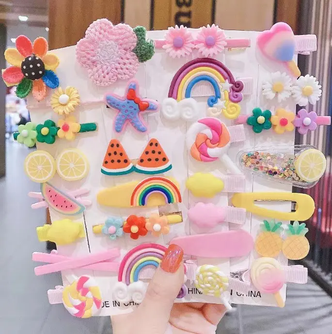 Set Jepitan Rambut Anak Perempuan Korea / Kucir Rambut Anak / Set Jepit Anak Model Korea Cantik Fashion 0