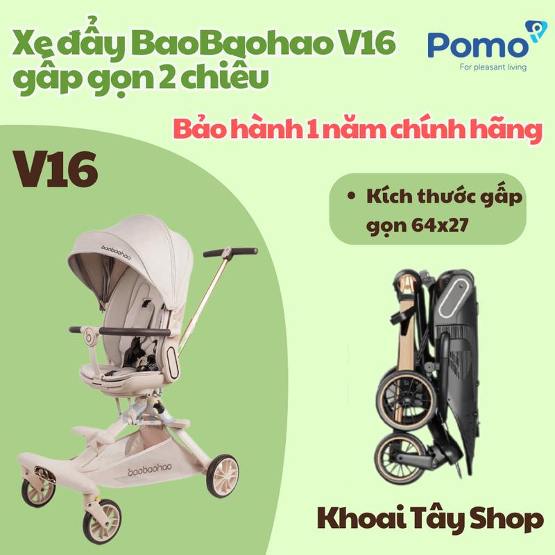  Xe đẩy 2 chiều V16 BaoBaoHao xoay 360 độ ngả linh hoạt  bảo hành 1 năm  