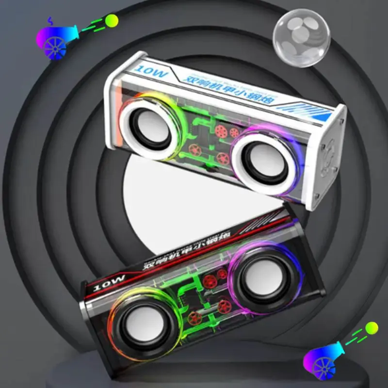 Portable TWS RGB V8 speaker bluetooth subwoofer V8 speaker bluetooth subwoofer Boombox Wireless Stereo surround audio portabel nirkabel 10w Bluetooth peakers soundbar 3