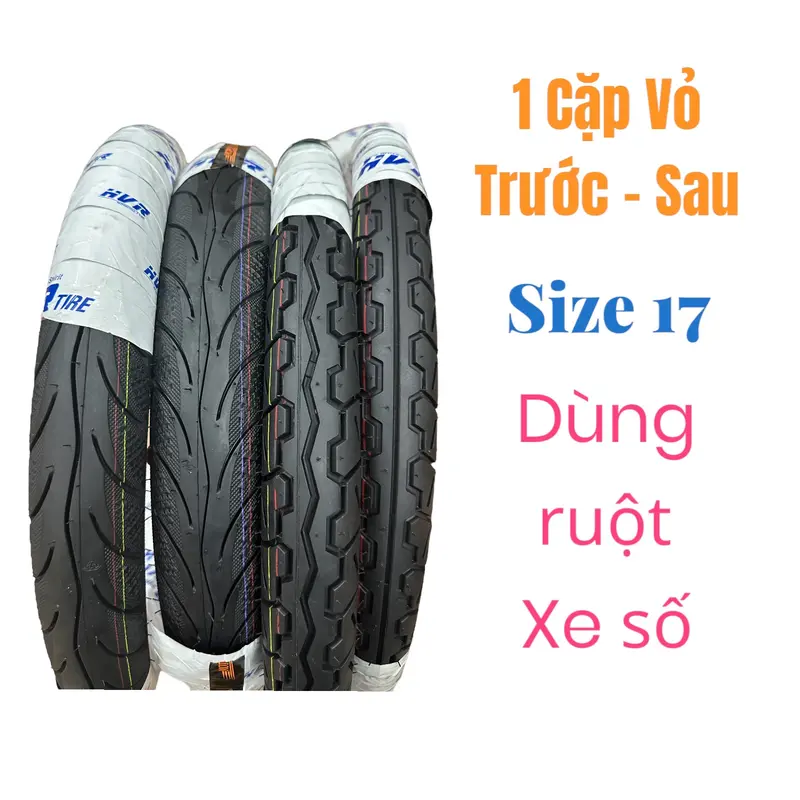 1 Cặp Vỏ Dream Wave Sirius Future dùng ruột thương hiệu HVR 0