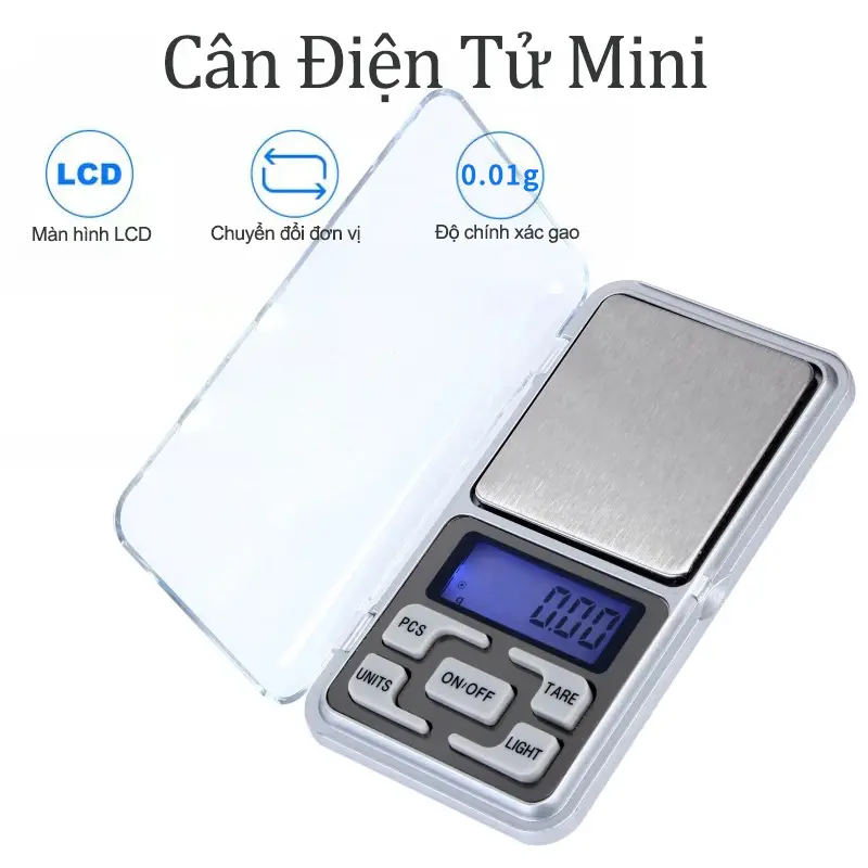 Cân Tiểu Ly Điện Tử Làm Bánh Mini Chính Xác Cao Định Lượng 200g/500g Màn Hình Lcd Đẹp Mắt Dùng Để Cân Trang Sức Sử Dụng Tiện Lợi 0