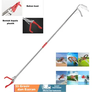 Penjepit sampah /tongkat jepit belut/jepit ular /tangkap tikus75cm
