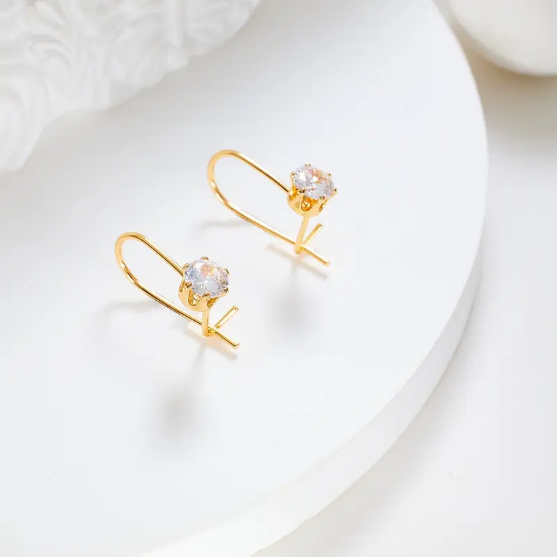 281E Anting Titanium Wanita Anti Karat Dan Anti Luntur Asli Dewasa Panjang Silver Jewerly Ori Tidak Selamanya Tusuk Emas Muda 2