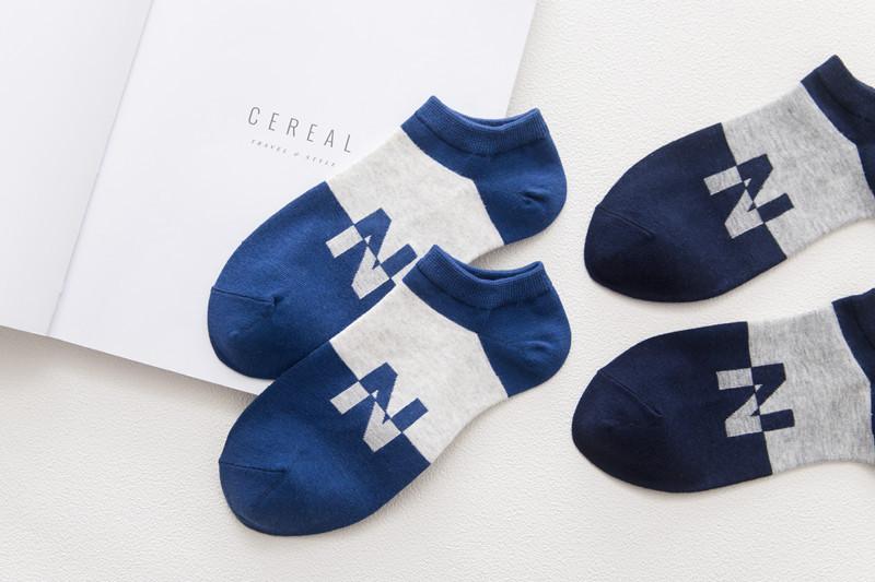 Product Introduction of Summer Korean Style Men's Cotton Boat Socks Retro Fashion Invisible Socks Plain Flat Socks Personality Fashion 8