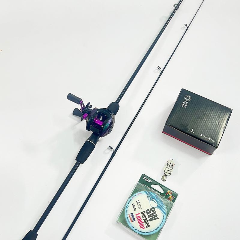 Combo cần Lure ngang sói đen kèm máy ngang phủ titan giá  1m65-1m8 250k/1 combo Đi Câu Bắt Cá Fishing Tay Quay Câu Cá