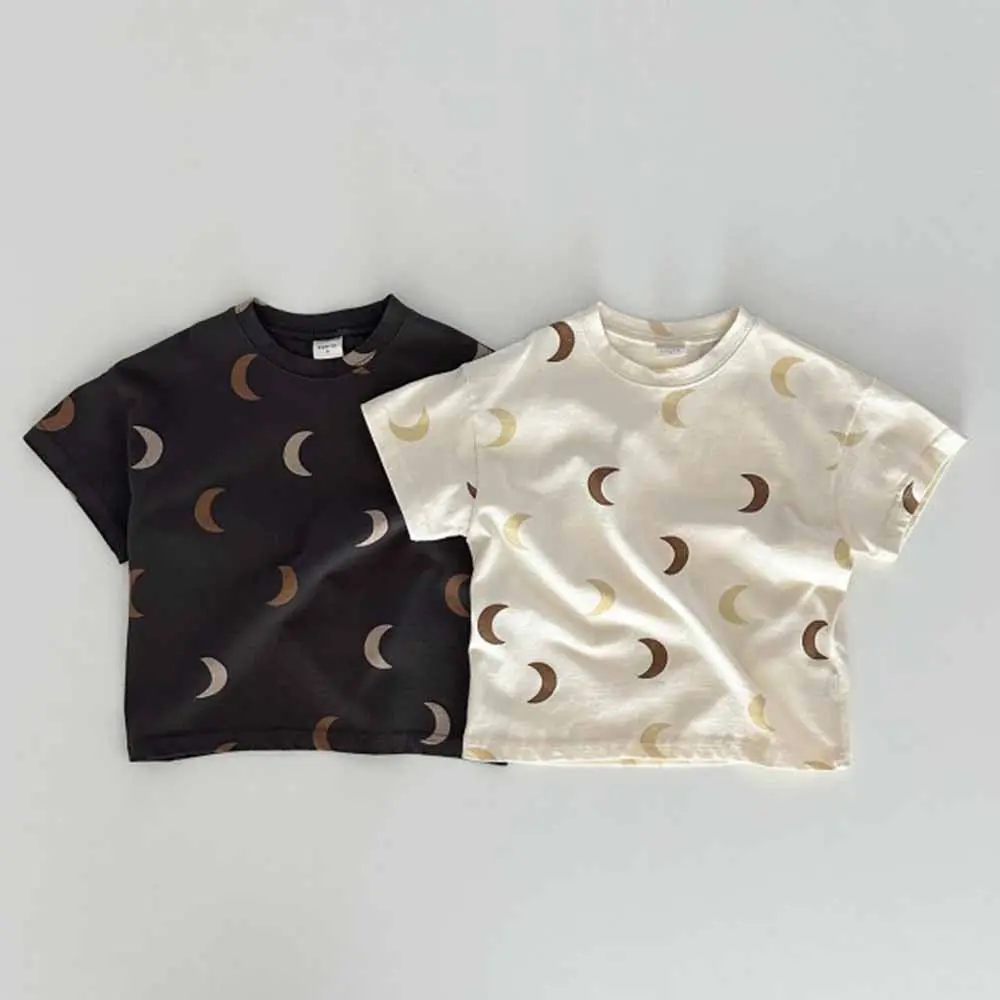 Baby clothes summer clothes Korean version baby pure cotton short sleeved top thin design cartoon T-shirt for boys and girls half sleeved base shirt