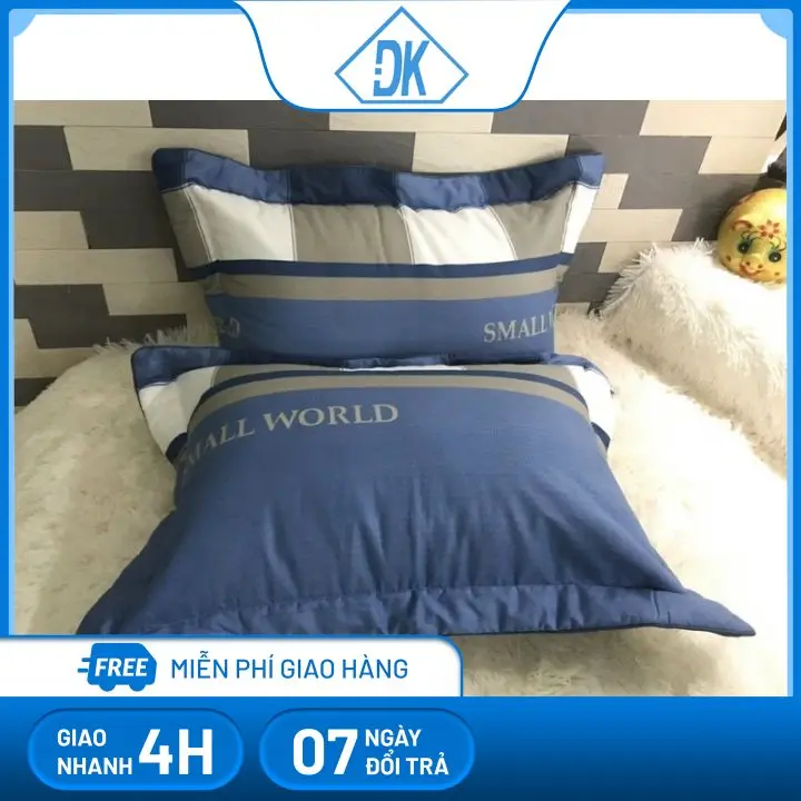 1 vỏ gối cotton nhung 50x70cm, chất vải chống nhăn chống xù lông, mịn mát giặt mau khô - Đăng Khoa 79 - áo gối - vo goi - ao goi - pillowcase 3