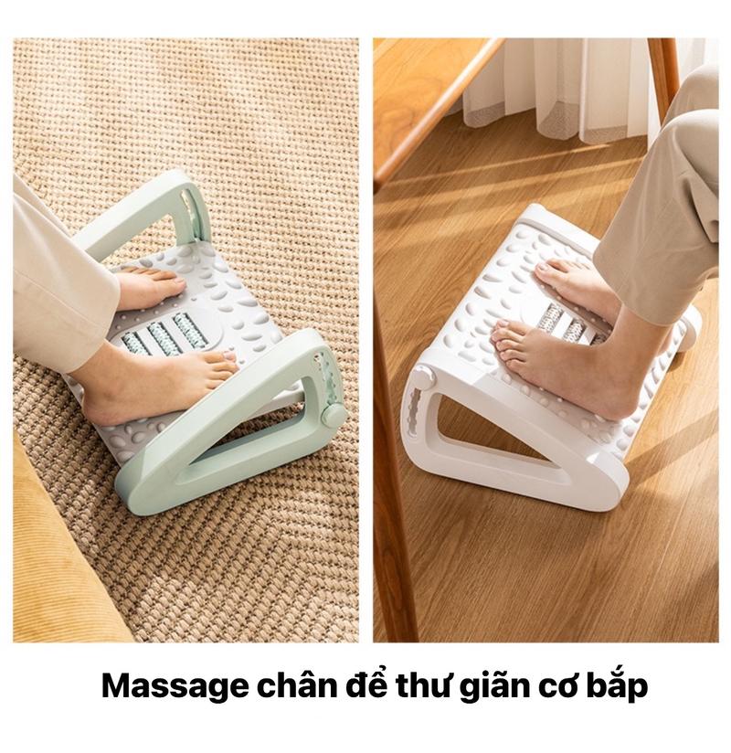 Product Introduction of [HomeX] ERGONOMIC FOOTREST  - Ghế Gác Chân Công Thái Học- Điều chỉnh được 20