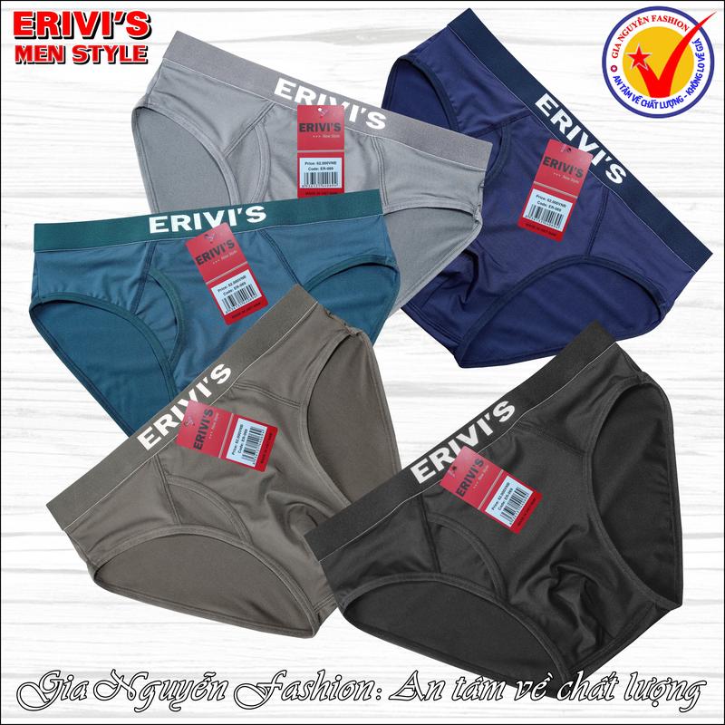 Combo 5 Quần lót nam thương hiệu Erivis, chất liệu thun lạnh 4 chiều, hàng Việt Nam chất lượng cao