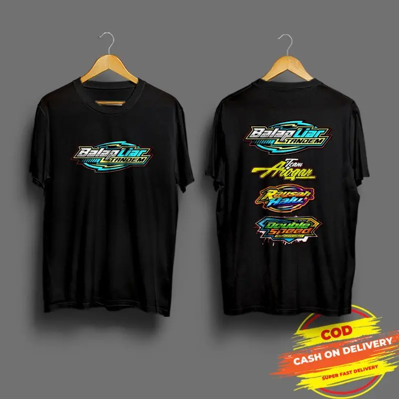 T-SHIRT Pria Wanita / Kaos BALAP LIAR RACING SPONSORED  MERCHANDISE- Kaos polos - Kaos Costume - Keren / bahan lembut, nyaman digunakan - tidak berbulu / tahan lama combed lembut Sablon Tebal 0