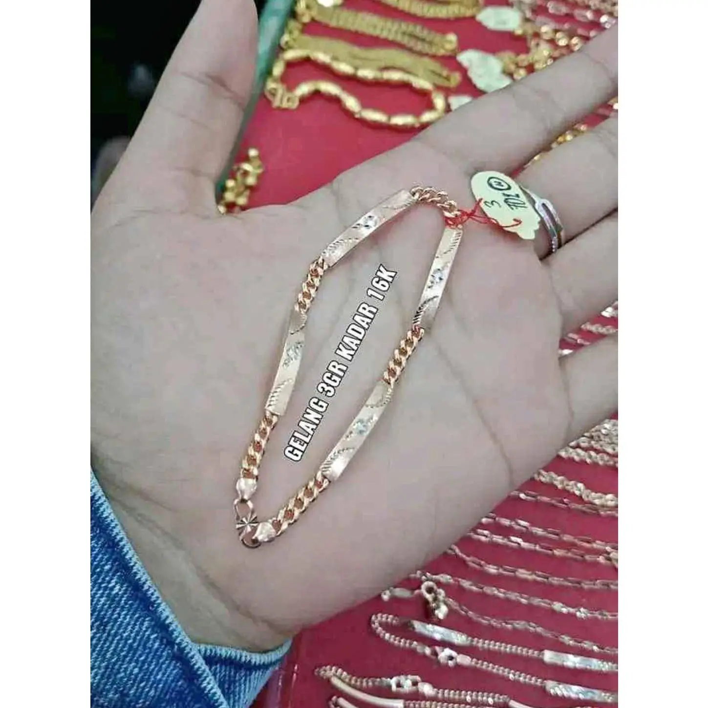 Gelang plat emas Hongkong paling laris terjual