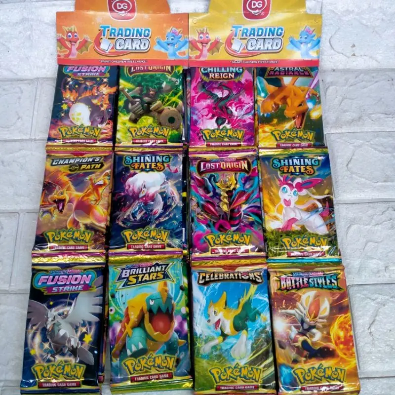 5 Sashet Trading Card Pokemon / Mainan Kartu Trading Pokemon