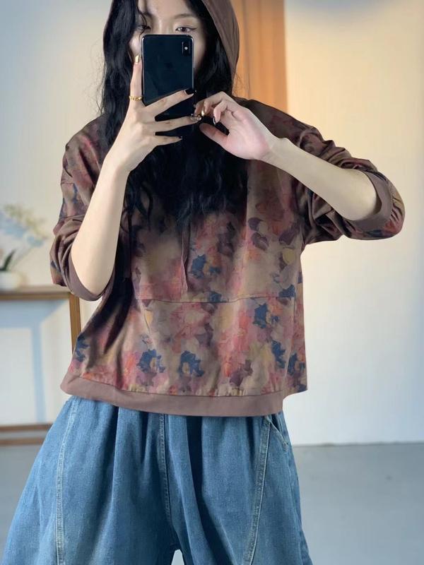 Áo Tay Dài Họa Tiết Hoa 3D Túi Ngực Dáng Rộng Phong Cách Cá Tính Cho Nữ 6062 [M.A.I STYLE] 0