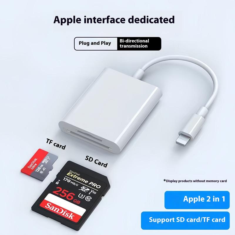 SL for iPhone Apple phone card reader TF/SD card camera Android typec universal U disk OTG adapter 4