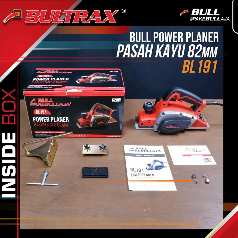 BULL Mesin Pasah Kayu / Planer 82mm BL191 1