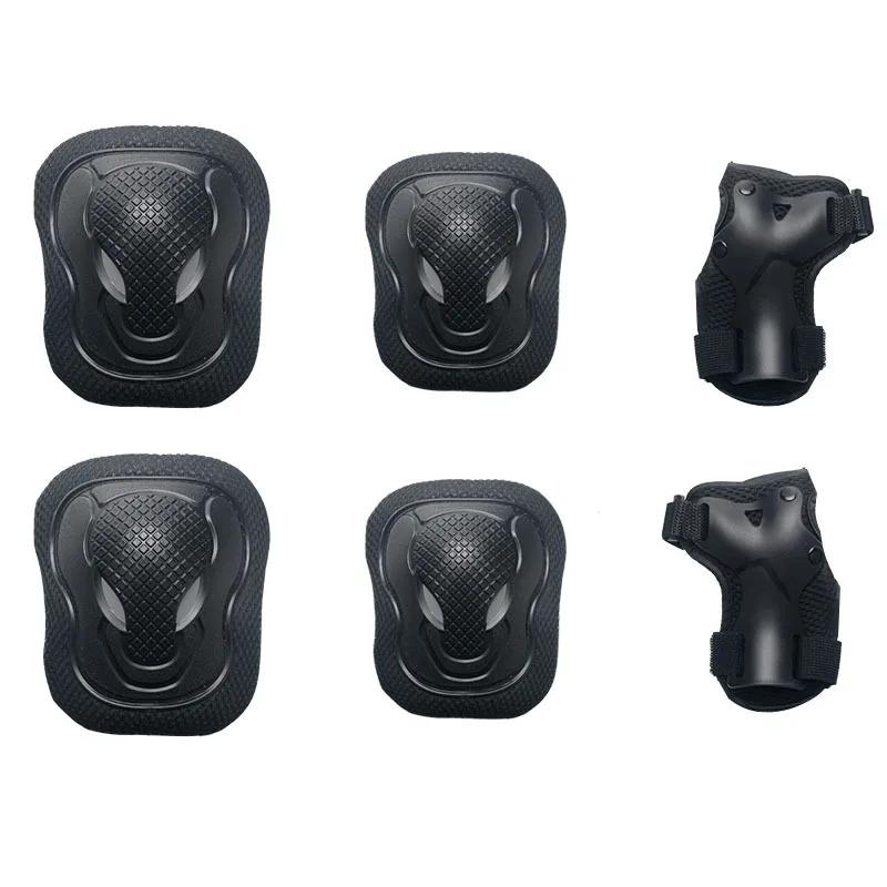 Bảo vệ đầu gối khuỷu tay, đồ bảo hộ trượt băng, ván trượt, xe đạp, dụng cụ bảo vệ thể thao, bảo vệ cổ tay lăn đi xe đạp, thích hợp cho trẻ em và người lớn, BMX, 6 miếng / bộ 6