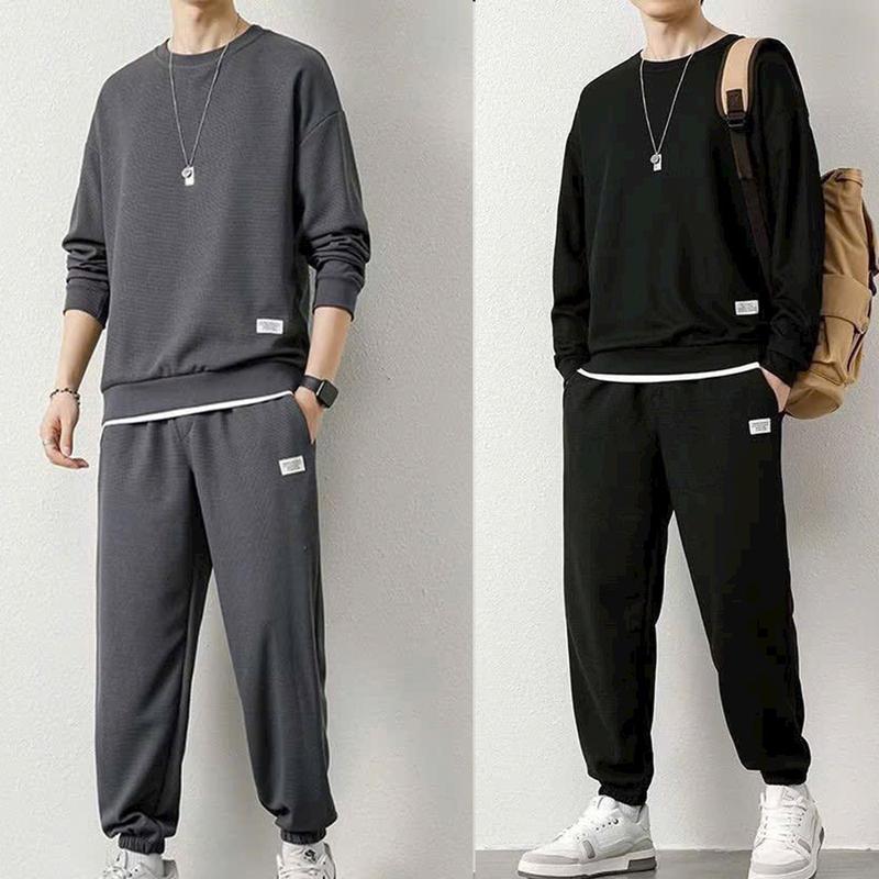 Bộ Quần Áo Dài Tay Nam Nữ Thu Đông Phối Layer Chất Vải Tổ Ong, mềm, nhẹ, thoáng, co dãn 4 chiều