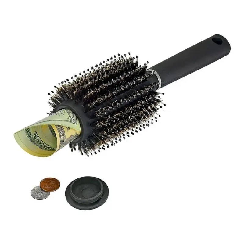 Hair Brush Comb, Diversion Stash Safe Hidden Compartment Functional Brush For Travel & Home 2