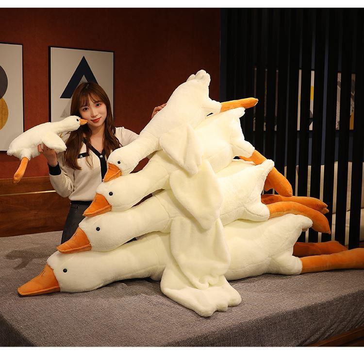 Thú Nhồi Bông Ngỗng Trắng Mập Mạp, Mềm Mịn Đáng Yêu Thú Bông Đồ Chơi Thú Bông Đồ Chơi Toy