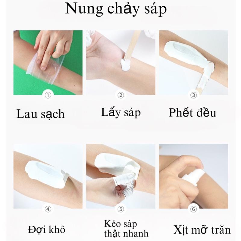 [TẶNG SERUM+que] 300g sáp wax lông coconut premier tẩy lông đa vùng cực dễ dàng nhanh chóng. 6
