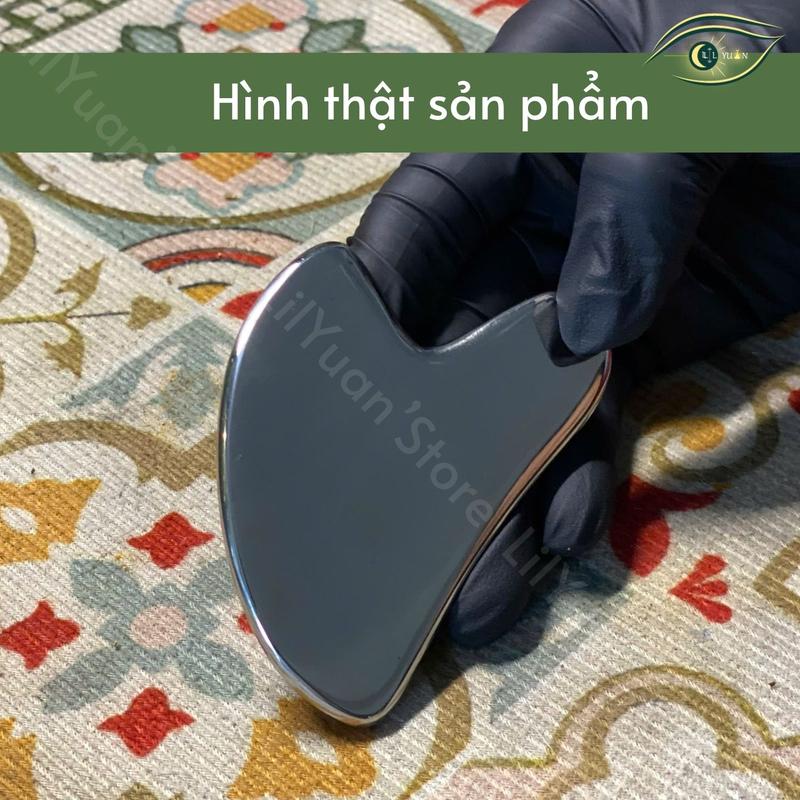 Product Introduction of [Tặng Dầu Massage] Đồ Cạo Cơ Mát Xa Kèm Túi Đựng Nâng Cơ Mặt Chống Lão Hóa Guasha Thép Không Gỉ LilYuan'Store 32