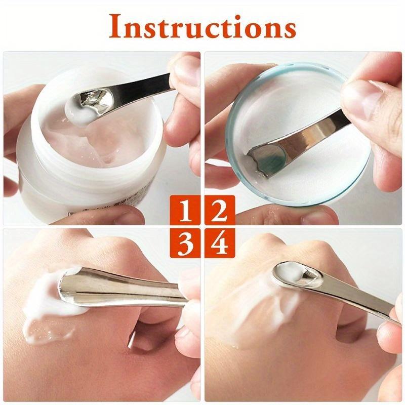 Reusable Makeup Spatula, 6 Counts/set Makeup Spatula, Makeup Spoon, Facial Skin Care Scraper, Face Mask Spoon, Cosmetic Tool for Women 4