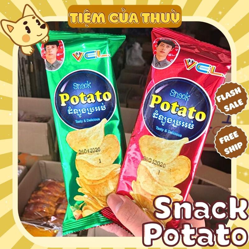 10 GÓI KHOAI TÂY BIMBIM POTATO MỚI snack khoai tây lát đồ ăn vặt ăn vặt tuổi thơ cổng trường