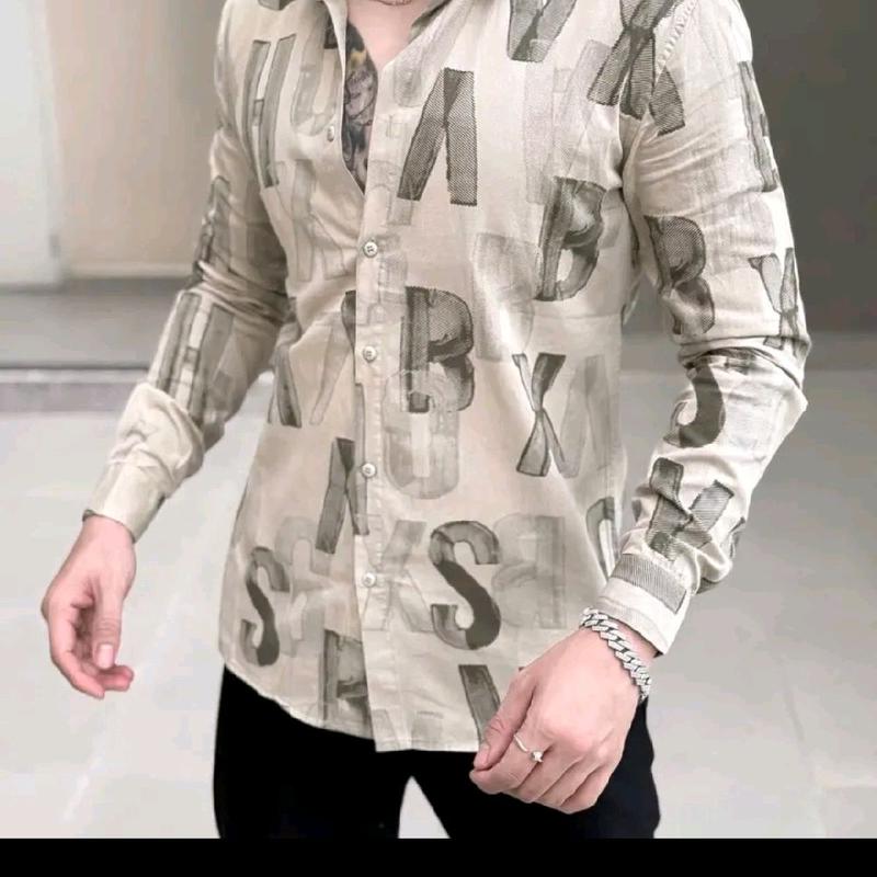 Áo Sơ Mi Nam Ngắn Tay Chất Liệu Lụa mango Chất Liệu Vải dày dặn Đứng phom Menswear kate Có Cổ 4