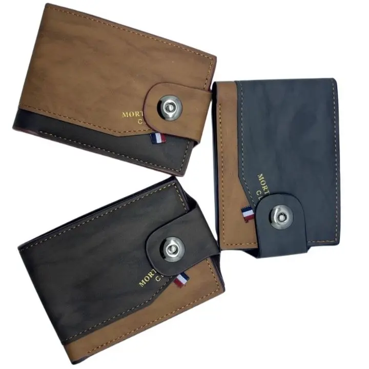 Dompet Lipat Pria Mortega | Dompet Pria Kulit PU | Dompet Hooman