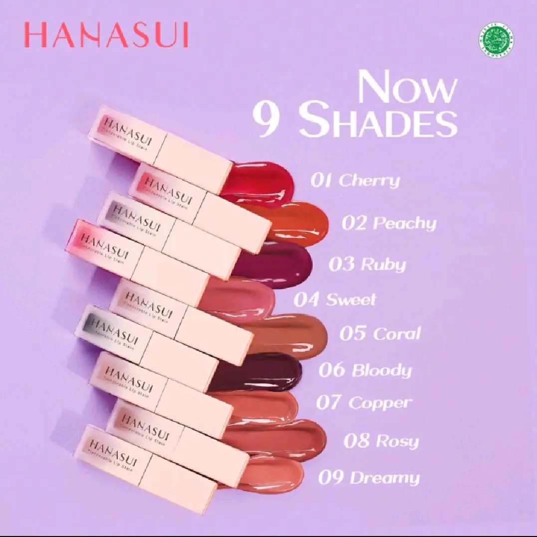 Hanasui Tintdorable Lip Stain Pewarna Bibir Seperti Lip Stick Lip Cream Lip Tint