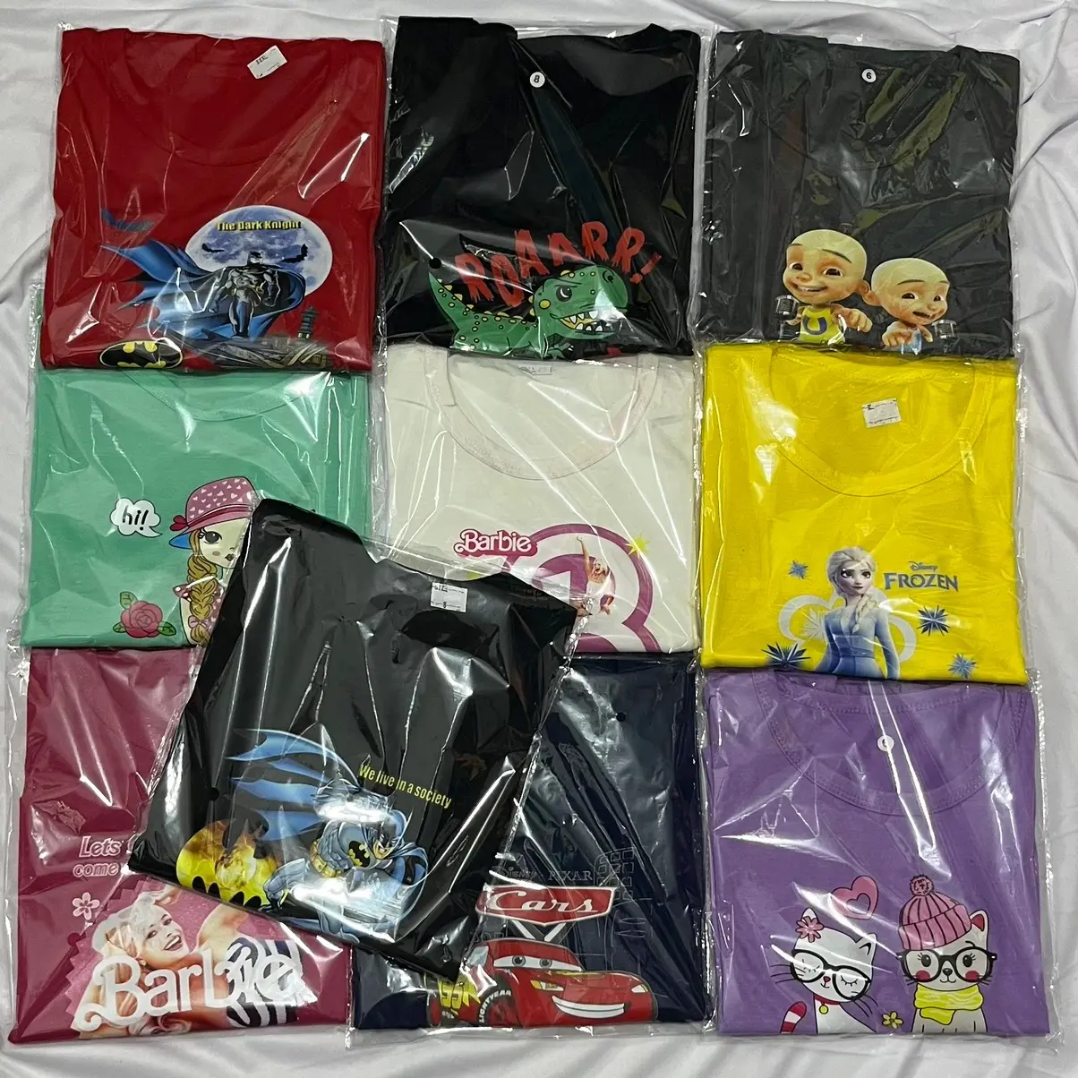 PAKET 10BAJU 100RIBU FREE AMPLOP / BAJU ANAK / SPANDEK PE / KAOS ANAK MURAH ADEM